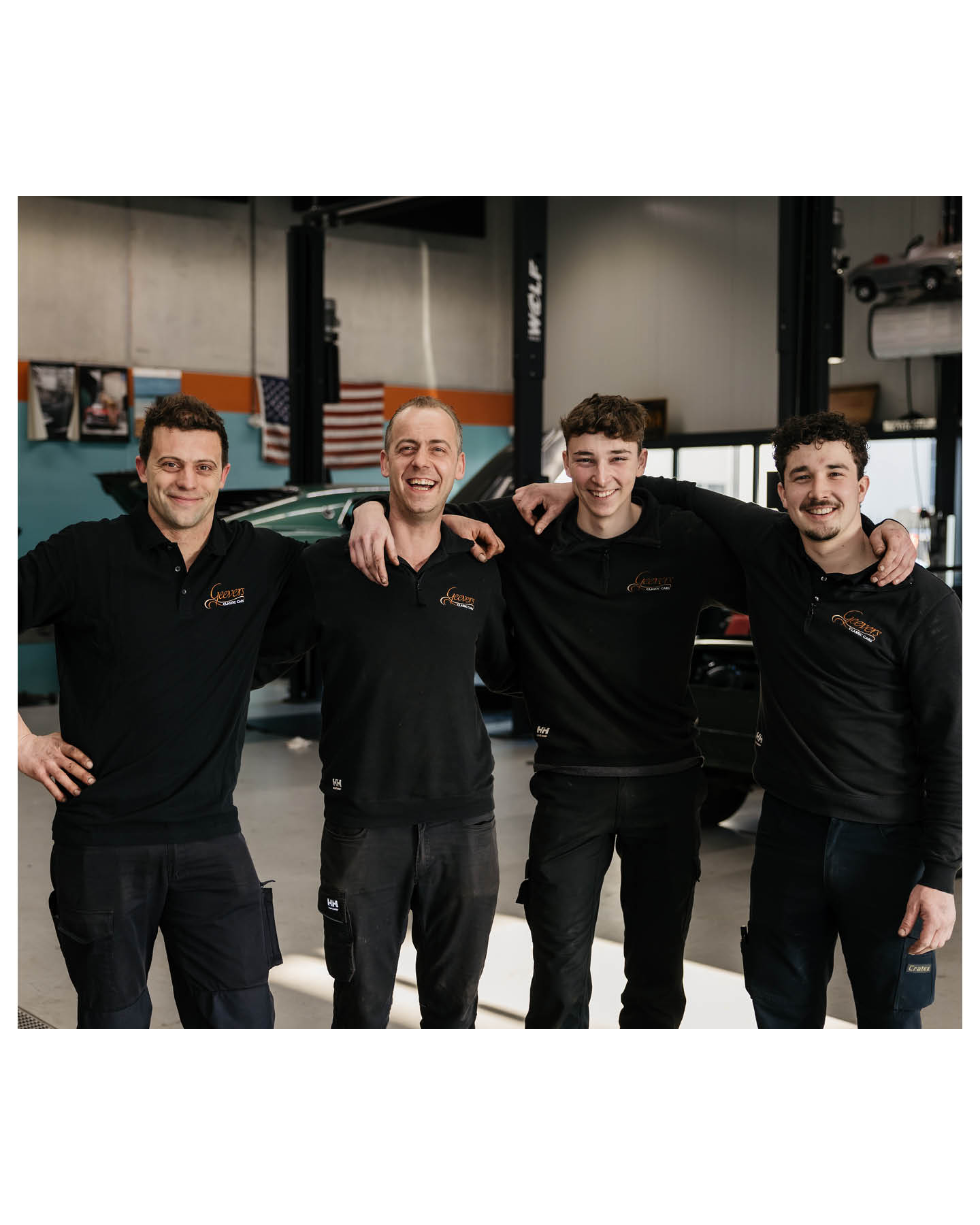 Bedrijfsfotografie bij Geevers Classic Cars in Asten