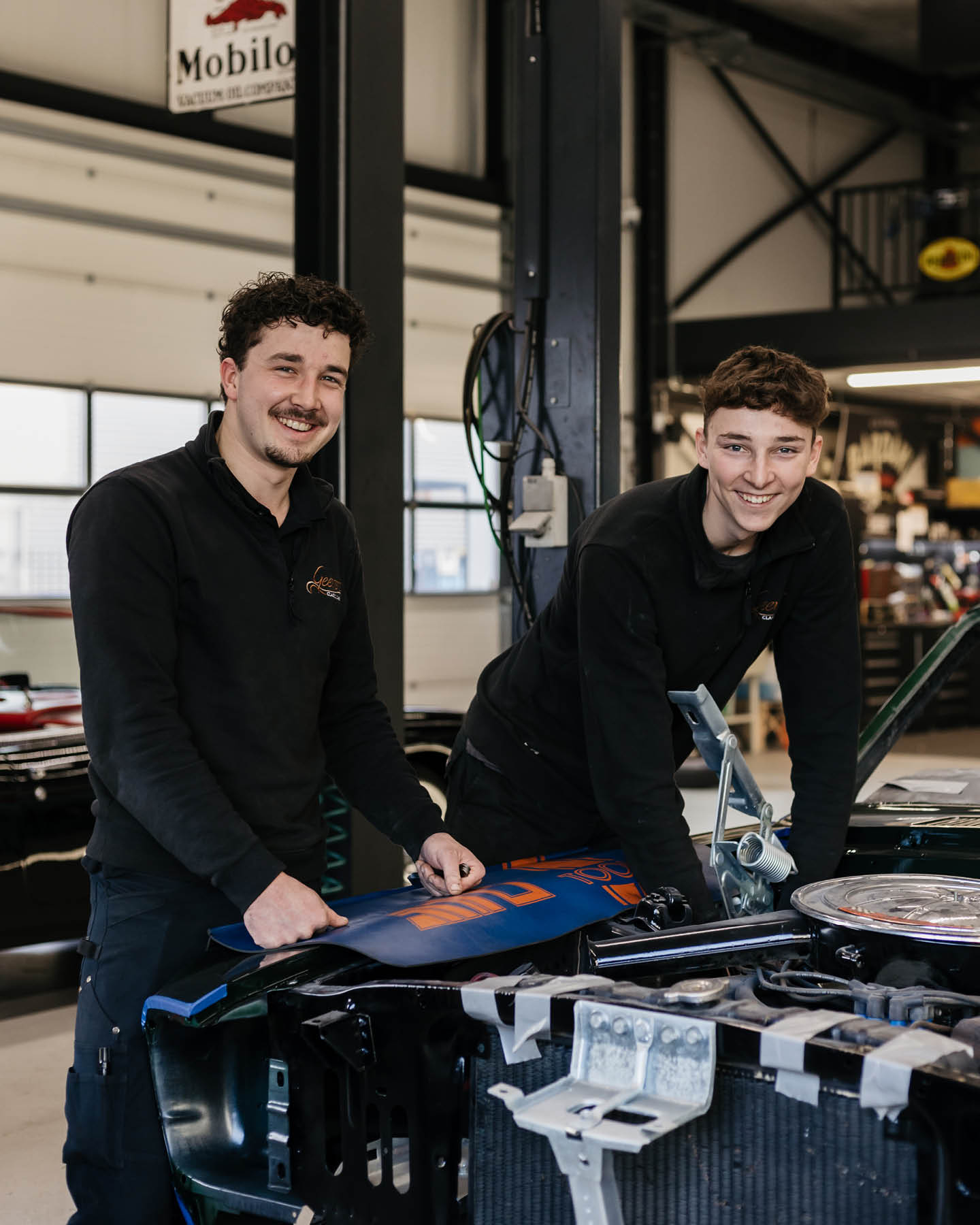 Bedrijfsfotografie bij Geevers Classic Cars in Asten